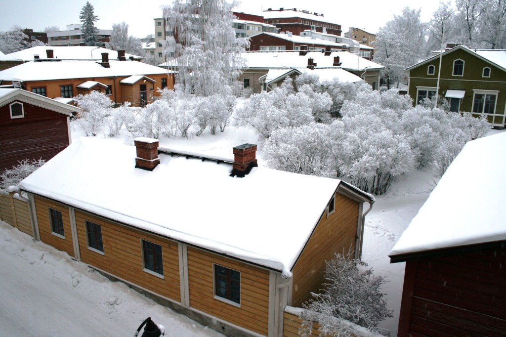 Korttelimuseo talvella